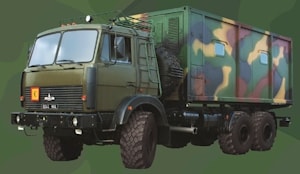 Command vehicle with a container-type body of constant capacity (for senior command personnel – saloon)  